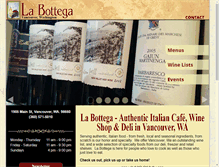 Tablet Screenshot of labottegafoods.com